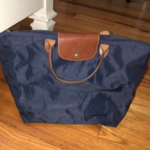 Longchamp Le Pliage Tote in Navy